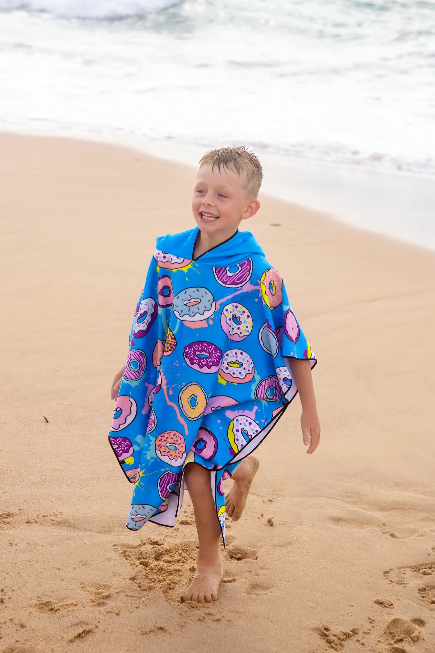 Blue 2024 hooded towel