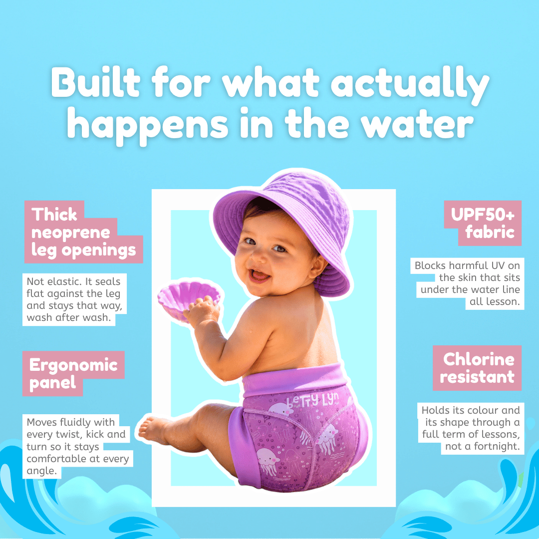 Reusable Swim Nappy – Jellyfish Print | Betty Lyn