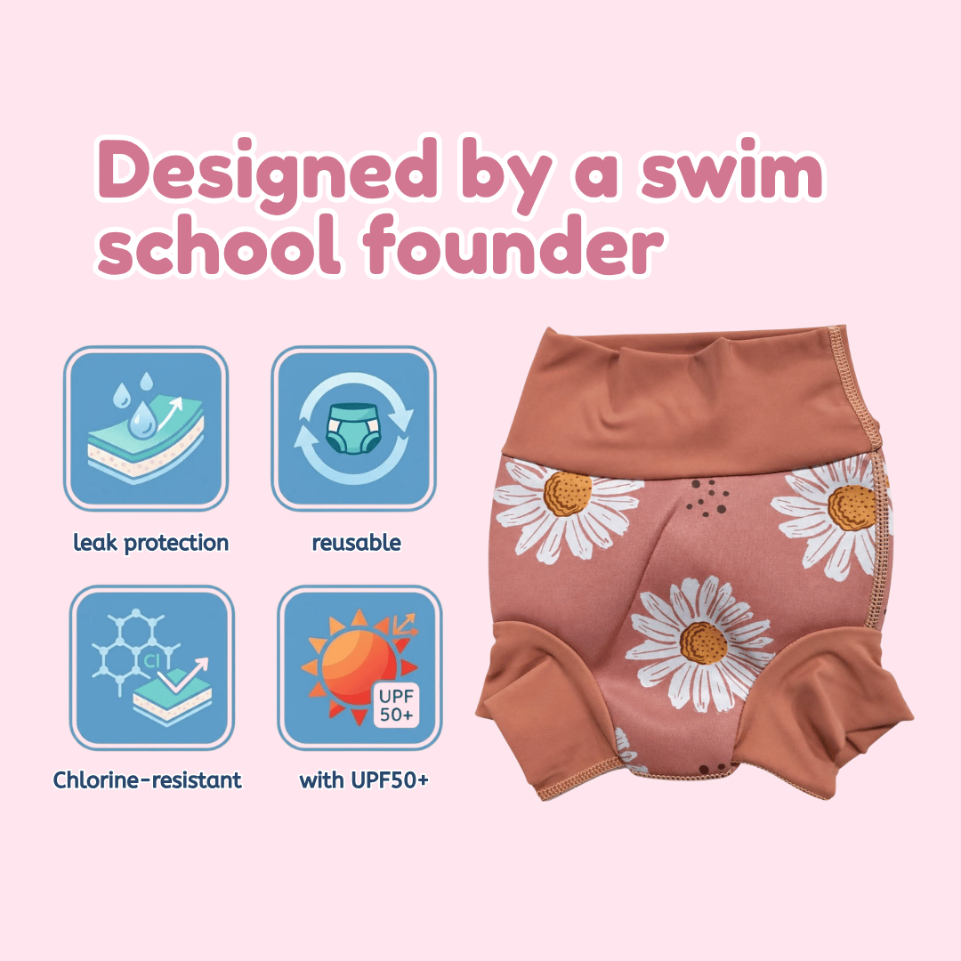 Reusable Swim Nappy – Daisy Print | Betty Lyn