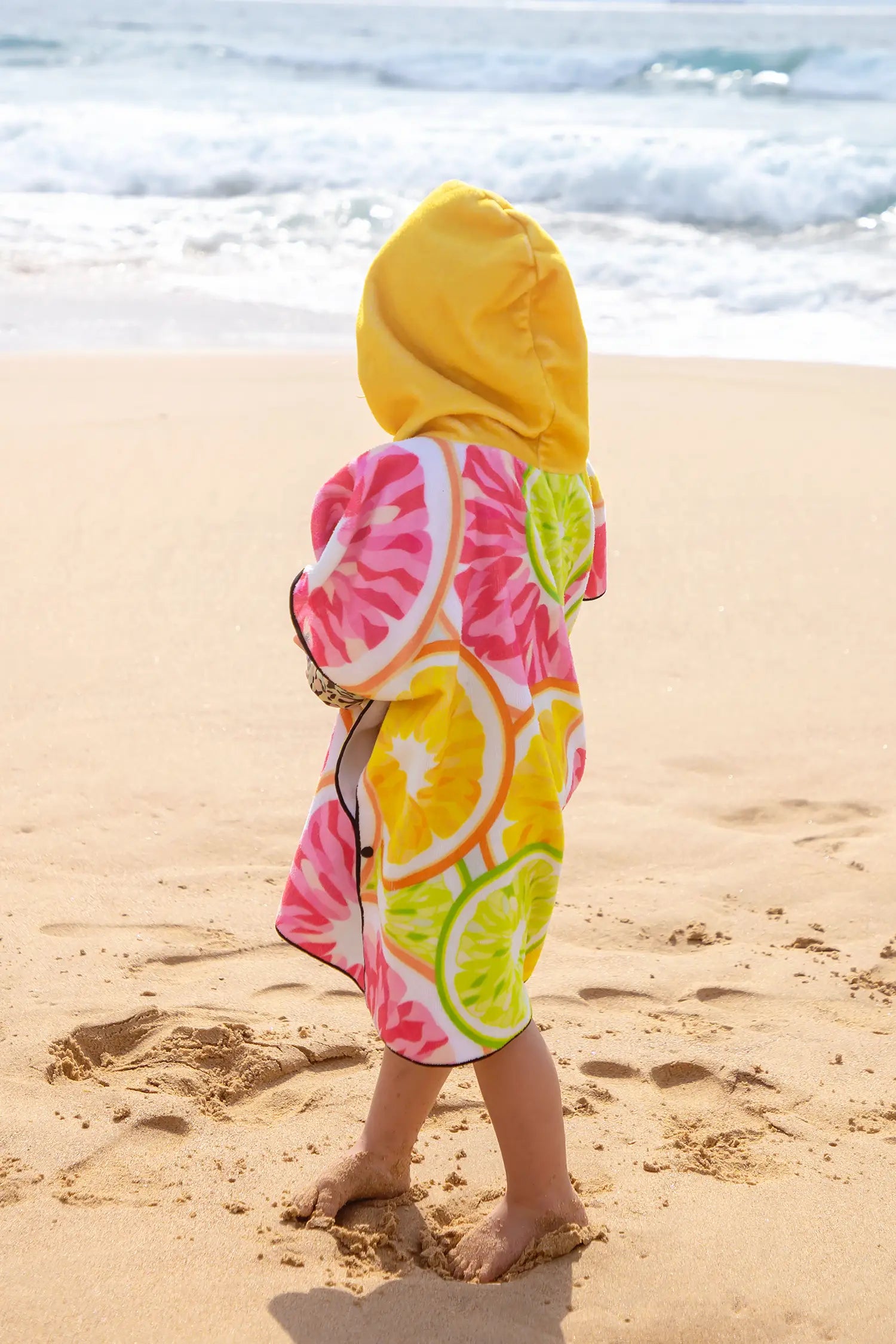 Kids Hooded Towel, Citrus Print | Betty Lyn