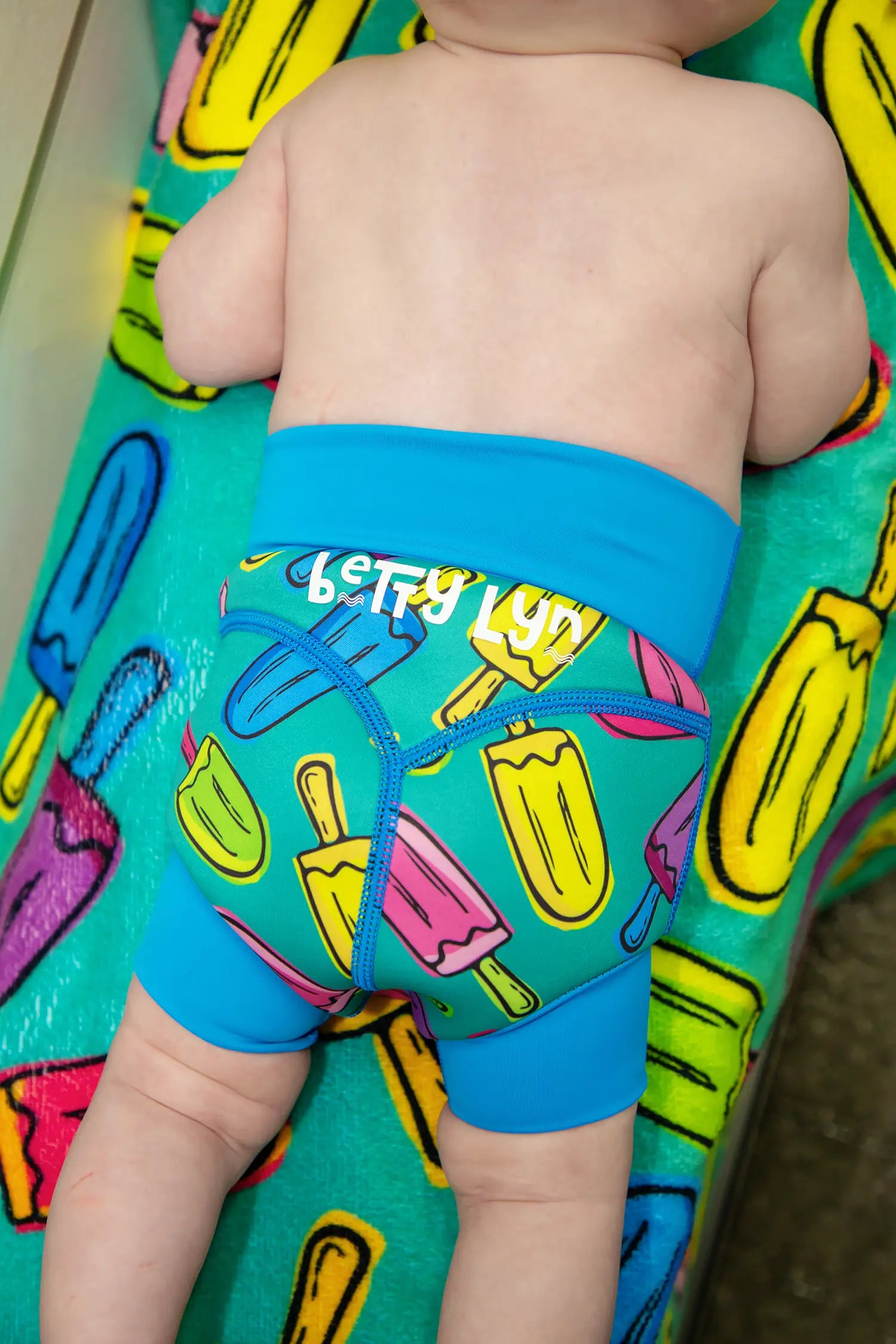 Reusable Swim Nappy – Ice Cream Print | Betty Lyn
