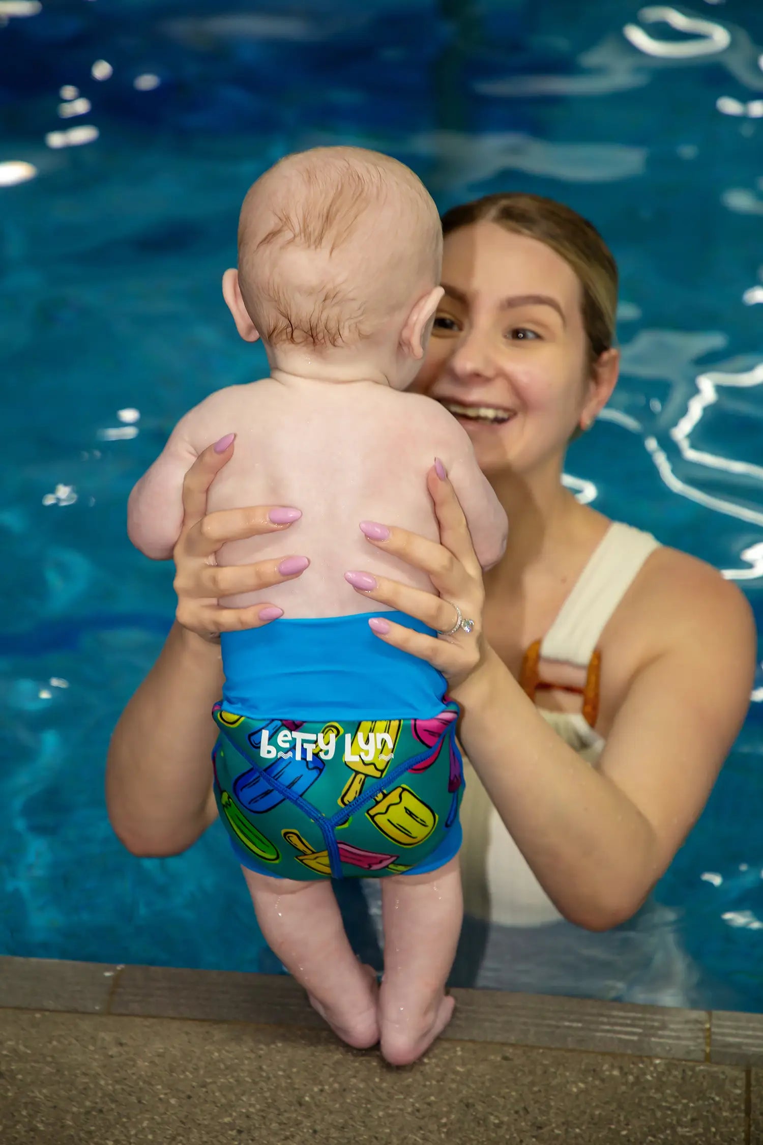 Reusable Swim Nappy – Ice Cream Print | Betty Lyn
