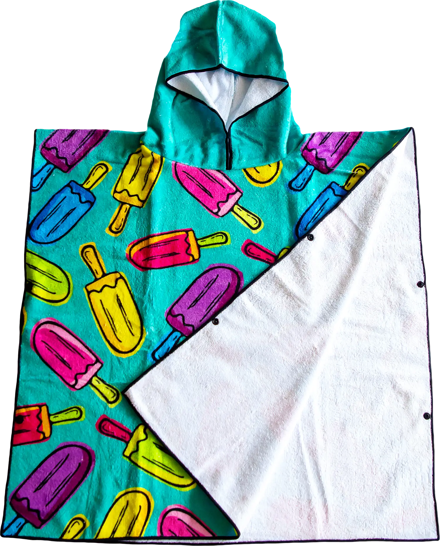 Kids Hooded Towel, Ice Cream Print | Betty Lyn
