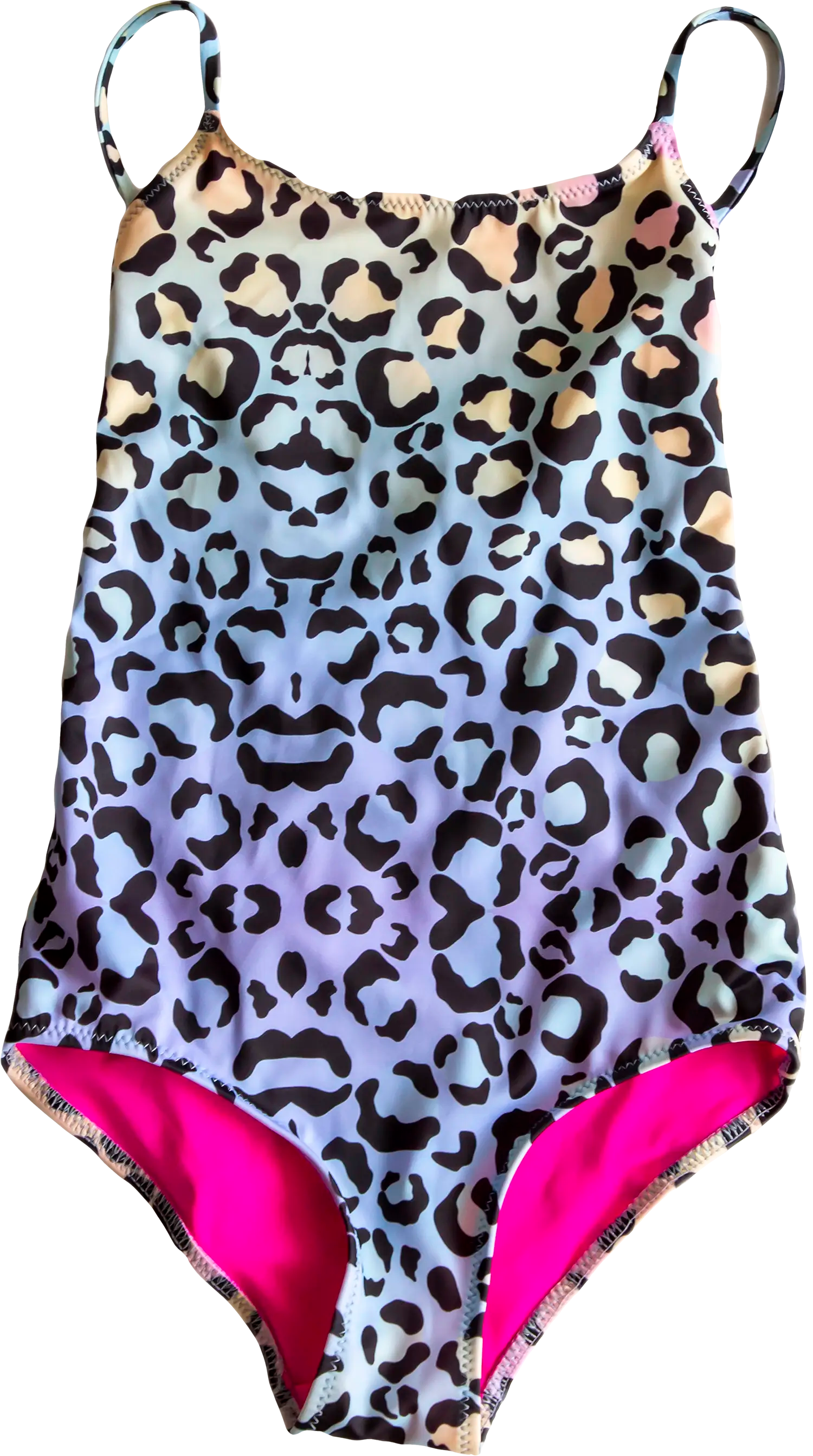 Open Back Fun Leopard Swimwear