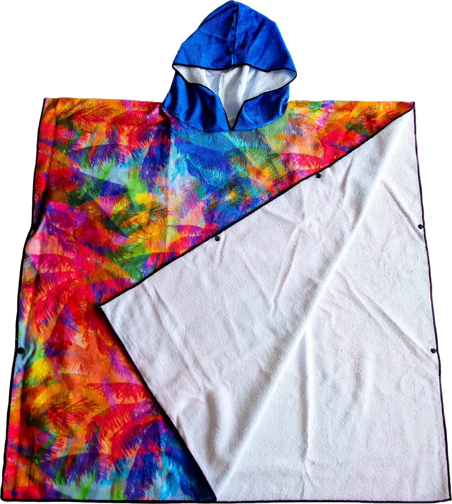 Kids Hooded Towel, Multi Palm Print | Betty Lyn