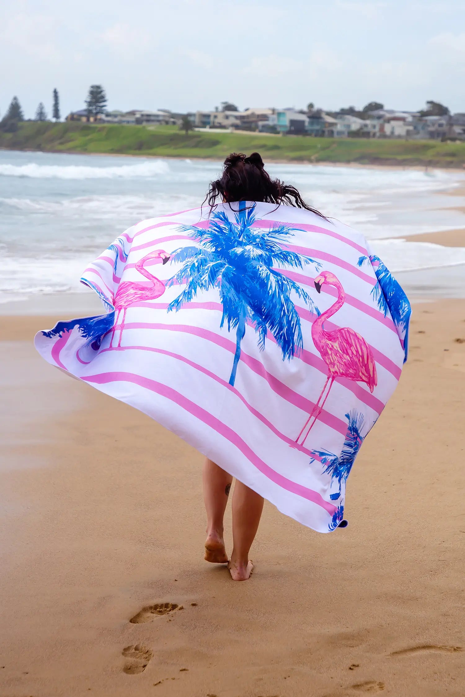 Sand Free Towel Flamingo