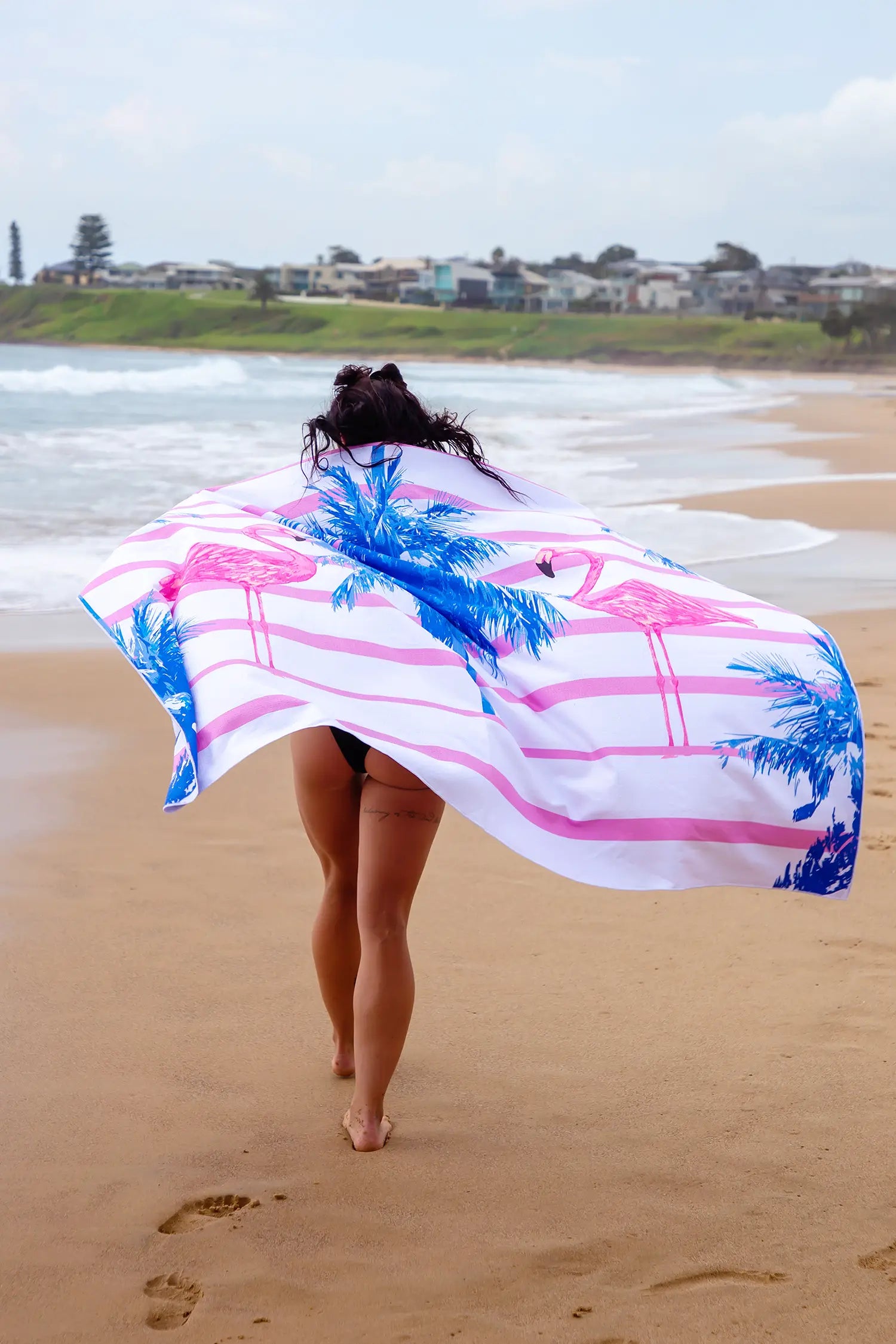 Sand Free Towel Flamingo