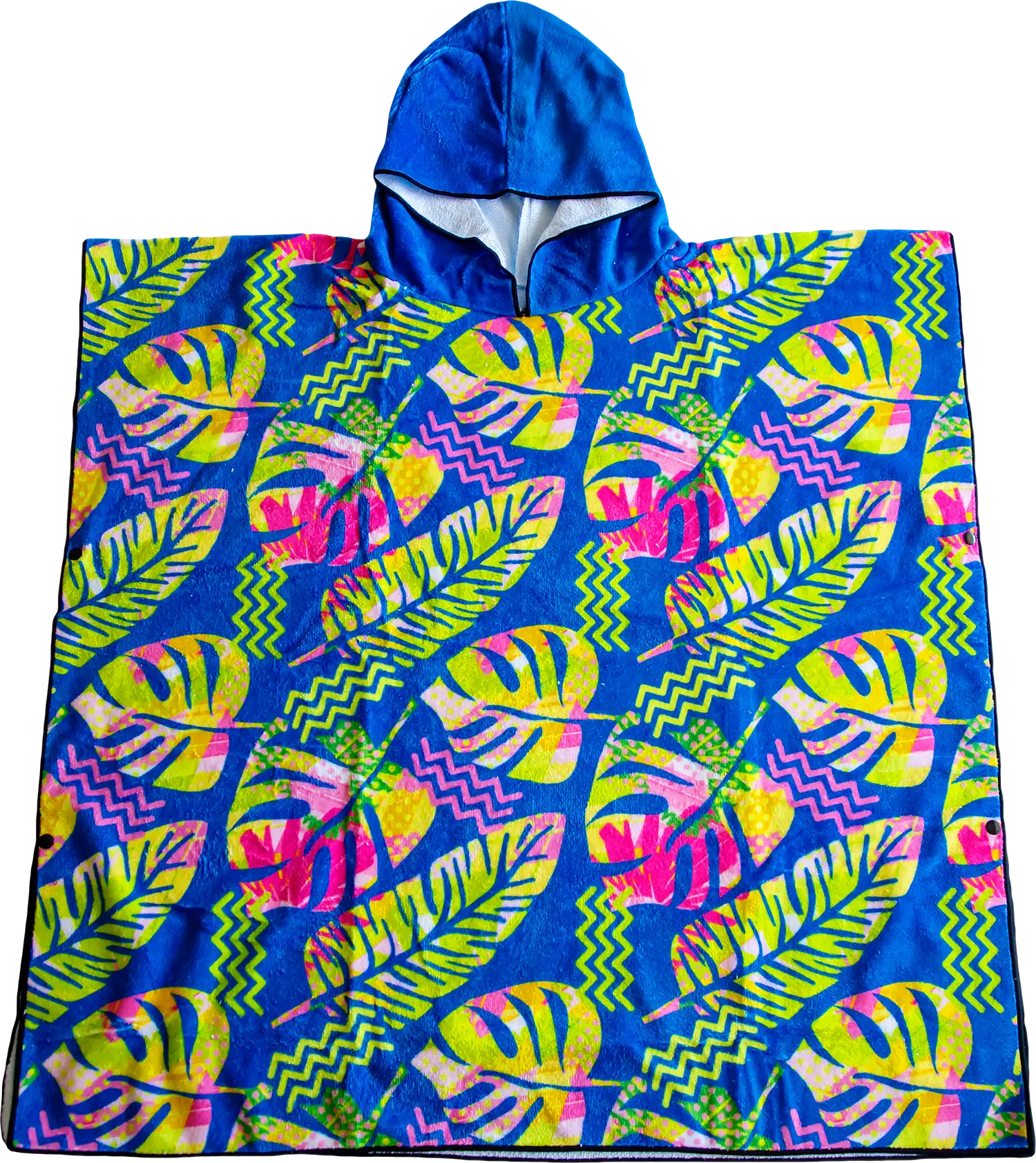 Kids Hooded Towel, Fluro Palm Print | Betty Lyn