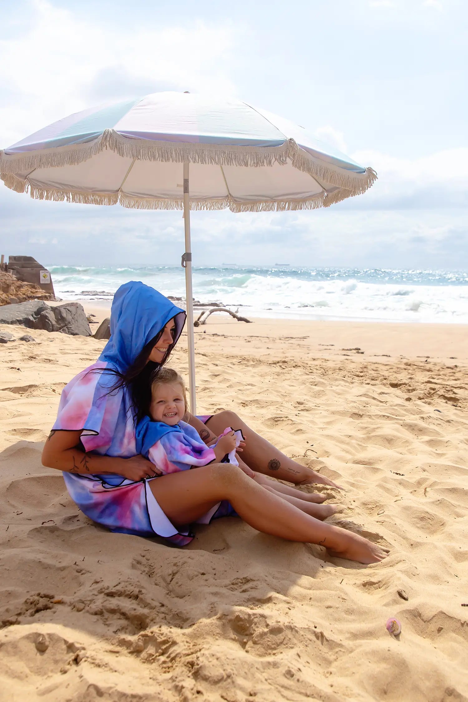 Kids Hooded Towel, Tie Dye Print | Betty Lyn