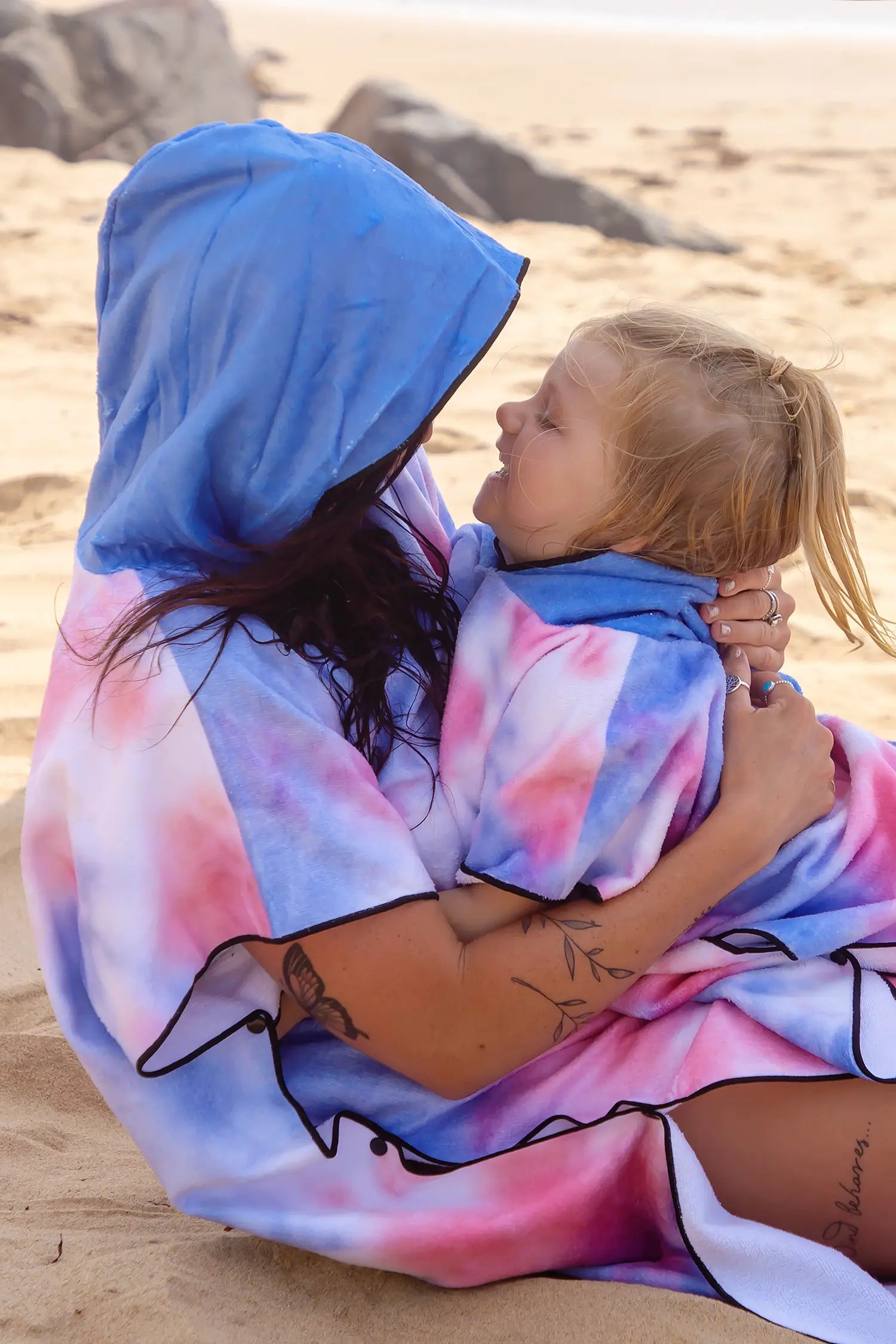 Kids Hooded Towel, Tie Dye Print | Betty Lyn