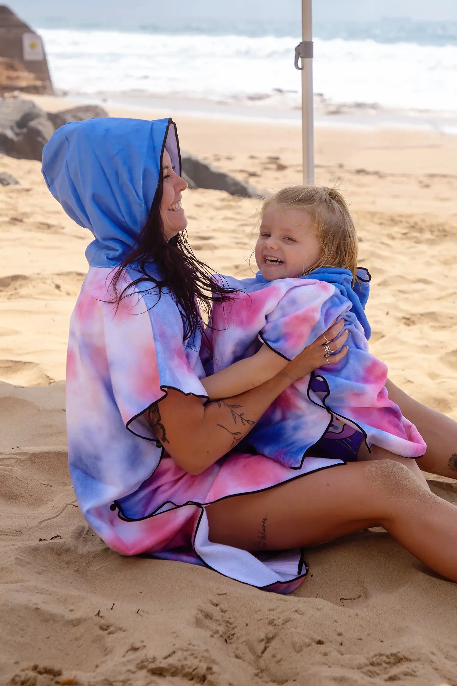 Kids Hooded Towel, Tie Dye Print | Betty Lyn