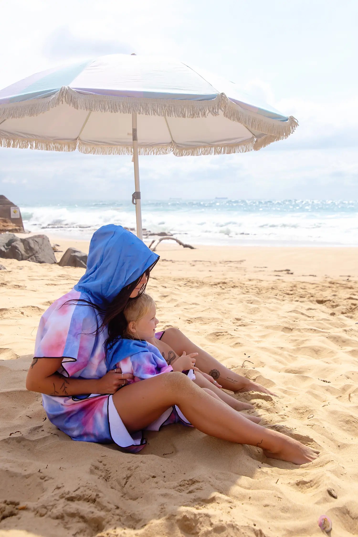 Kids Hooded Towel, Tie Dye Print | Betty Lyn