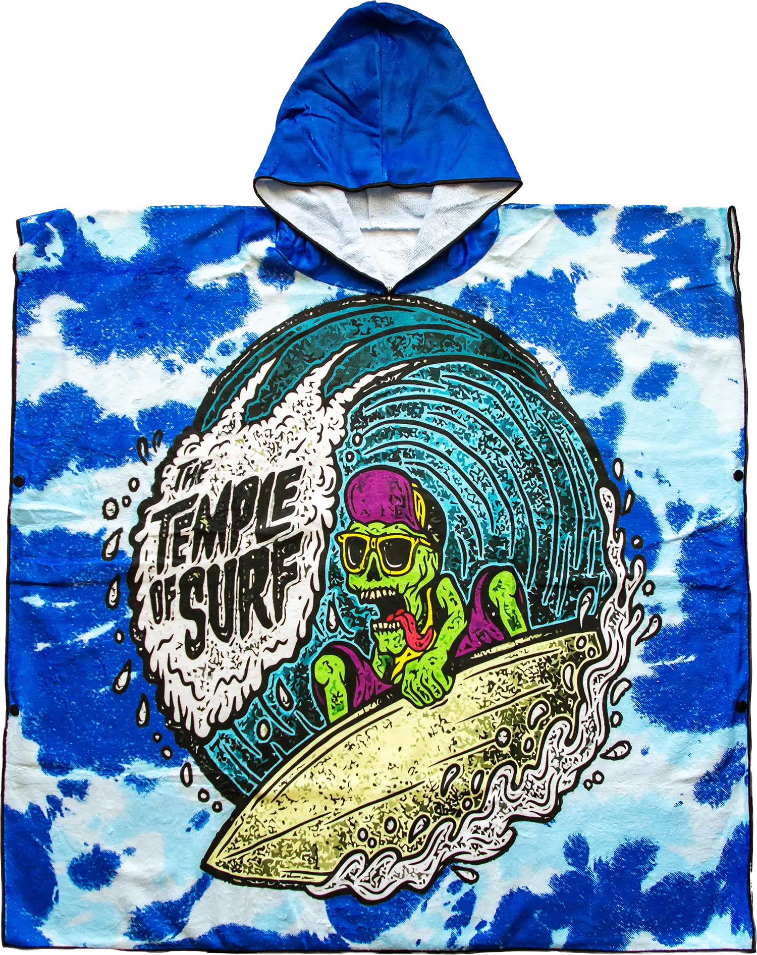 Kids Hooded Towel, Temple Surf Print | Betty Lyn