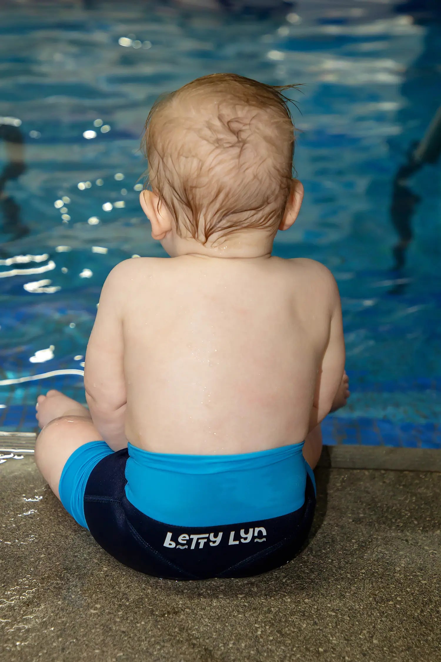 Reusable Swim Nappy – Blue | Betty Lyn