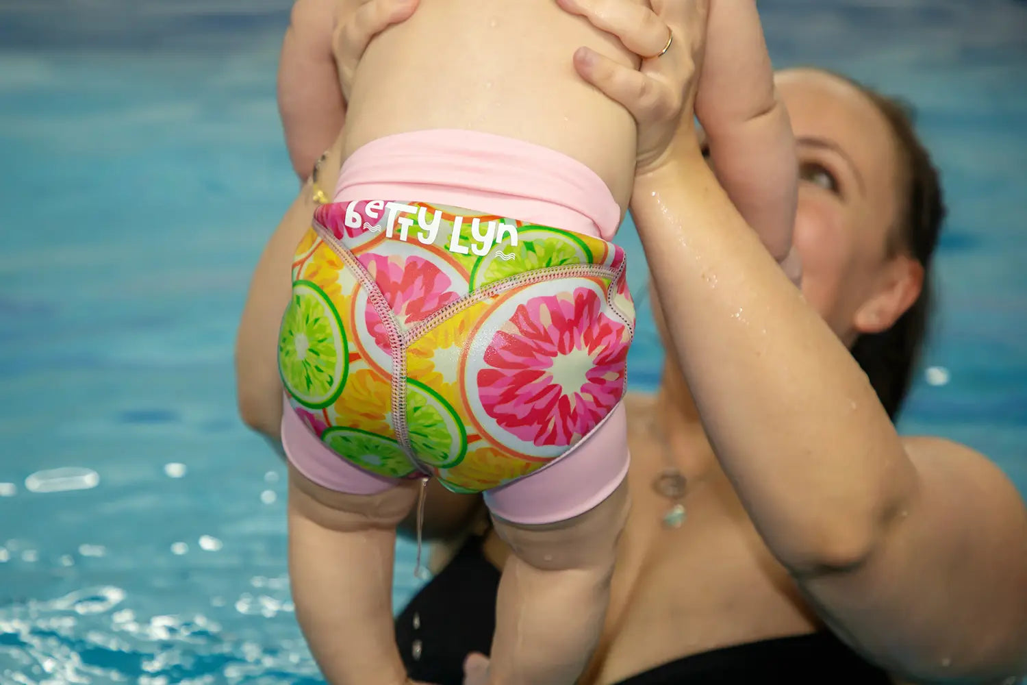 Reusable Swim Nappy – Citrus Print | Betty Lyn